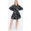 Women's Elizabeth Dress, Bottle Green, Ecru - Dresses - 5