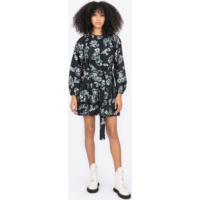 Women's Elizabeth Dress, Bottle Green, Ecru - Dresses - 8