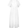 Women's Ines Open Back Maxi, White - Dresses - 1 - thumbnail