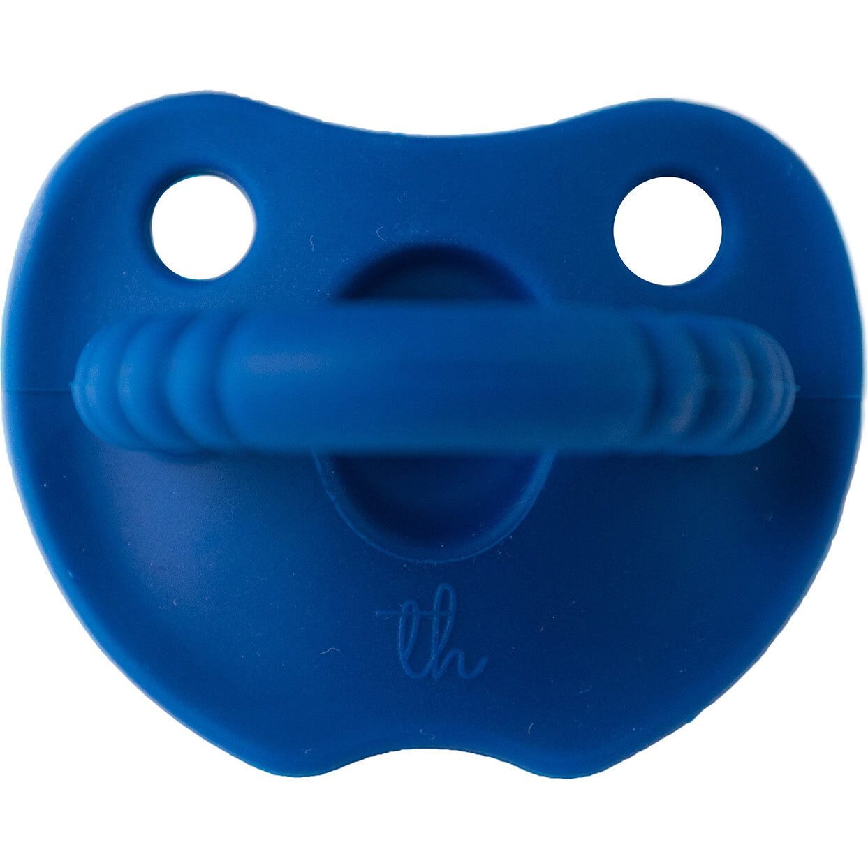 Silicone Soother Round, Sapphire - Pacifiers - 1
