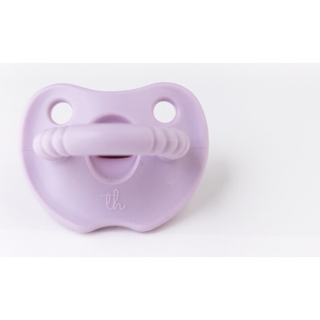 Silicone Soother Round, Lavender Fog