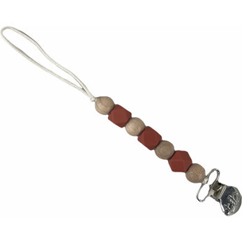 Petite Maya Pacifier & Toy Clip, Autumn Glaze