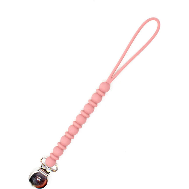 Petite Mason Pacifier & Toy Clip, Dusty Rose