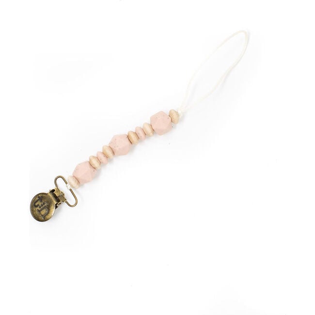 Petite Luca Pacifier & Toy Clip, Dusty Pink Speckled