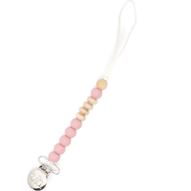 Petite Crew Pacifier & Toy Clip, Dusty Rose