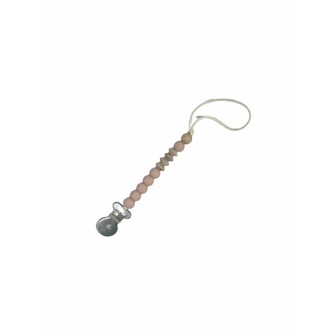 Petite Crew Pacifier & Toy Clip, Misty Rose