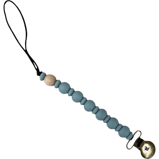 Grande Eden Pacifier & Toy Clip, Sea Foam