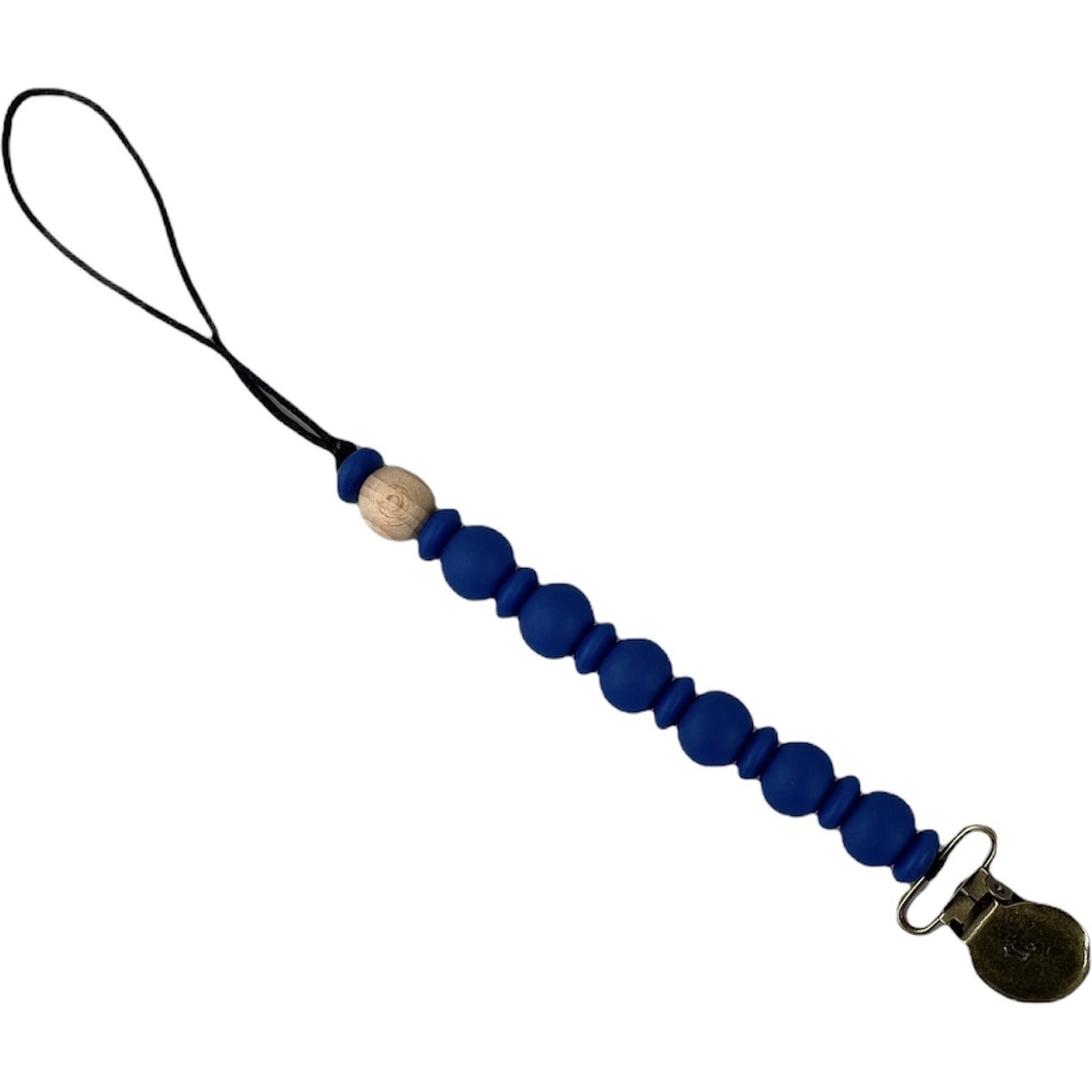Grande Eden Pacifier & Toy Clip, Sapphire - Pacifiers - 1