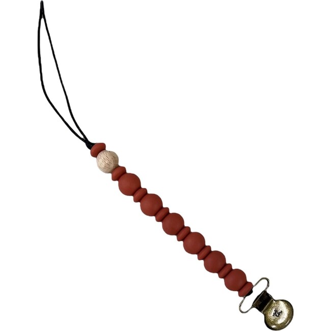 Grande Eden Pacifier & Toy Clip, Autumn Glaze