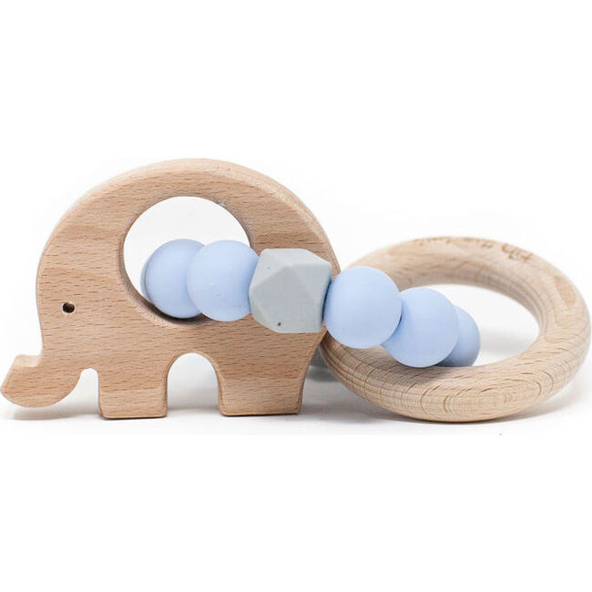 Elephant Rattle, Baby Blue - Rattles - 1