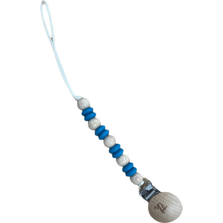 Petite Ori Pacifier & Toy Clip, Teal - Pacifiers - 1