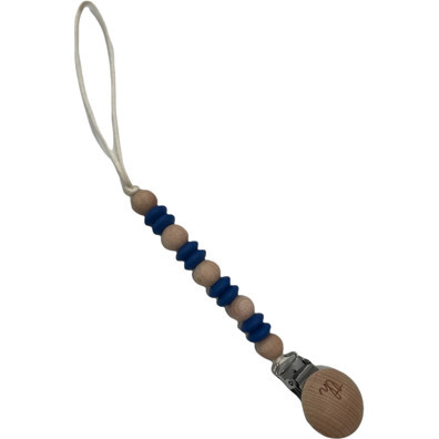 Petite Ori Pacifier & Toy Clip, Sapphire - Pacifiers - 1