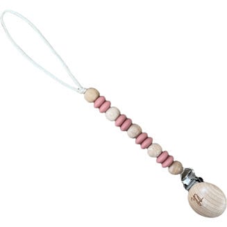 Petite Ori Pacifier & Toy Clip, Rose Dawn