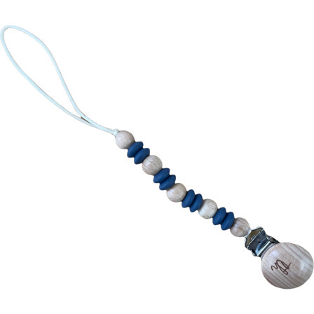 Petite Ori Pacifier & Toy Clip, Navy Blue
