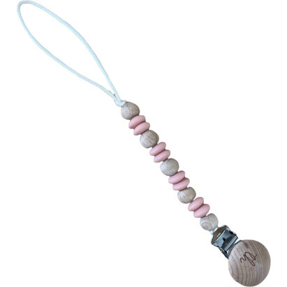 Petite Ori Pacifier & Toy Clip, Dusty Rose