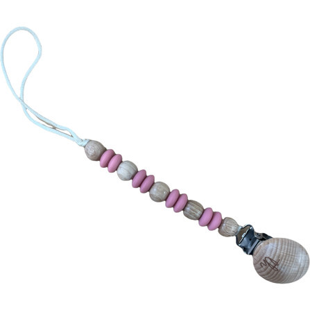 Petite Ori Pacifier & Toy Clip, Blush - Pacifiers - 1