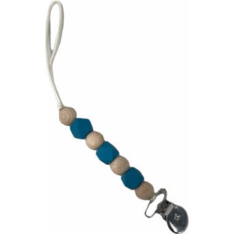 Petite Maya Pacifier & Toy Clip, Teal