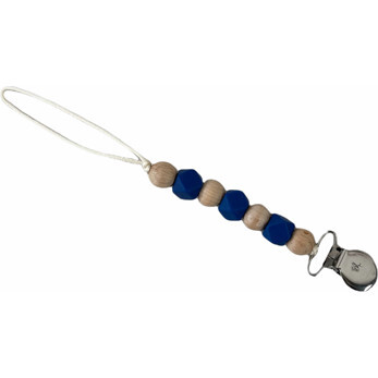 Petite Maya Pacifier & Toy Clip, Shappire - Pacifiers - 1