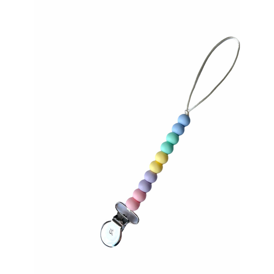 Petite Molly Pacifier & Toy Clip, Baby's Breath - Pacifiers - 1