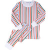 Long John Pajama Set, Paloma Stripe - Pajamas - 1 - thumbnail