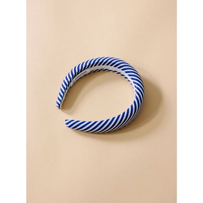 Clara Padded Headband, Navy Stripe - Hair Accessories - 3