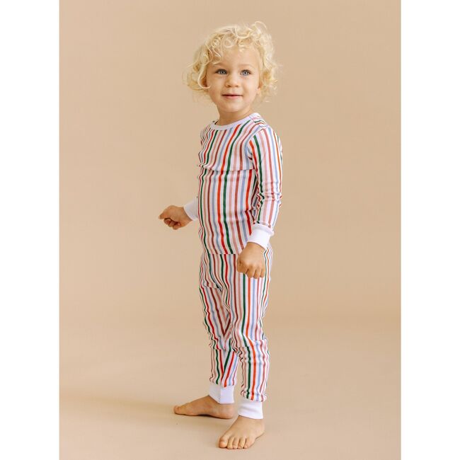 Long John Pajama Set, Paloma Stripe - Pajamas - 4