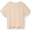 Ribbed Lounge Tee, Sand - Tees - 1 - thumbnail