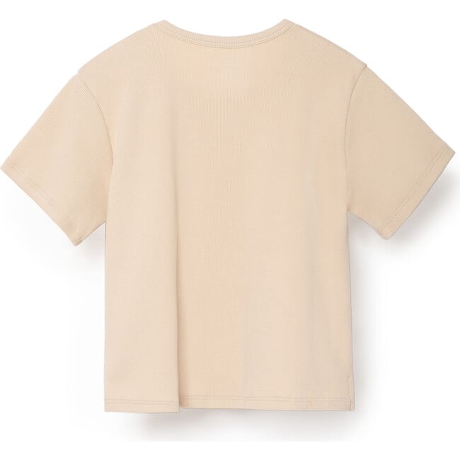 Ribbed Lounge Tee, Sand - Tees - 4