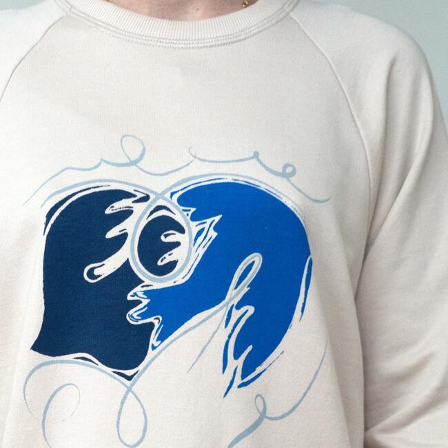 Adult Doves Sweatshirt, Blue - Sweatshirts - 5