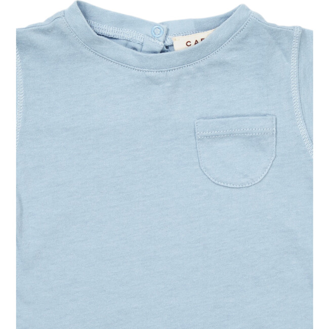 Tangra Baby Tee, Cornflower Blue - Tees - 3