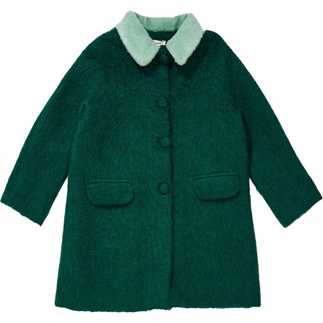 Pherousa Coat, Emerald - Jackets - 1
