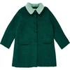 Pherousa Coat, Emerald - Jackets - 1 - thumbnail