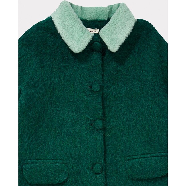 Pherousa Coat, Emerald - Jackets - 2