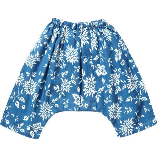 Nori Trouser, Blue Flower Print - Pants - 1