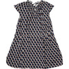 Nubia Dress, Blue/Chocolate - Dresses - 1 - thumbnail