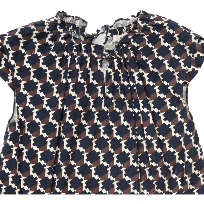 Nubia Dress, Blue/Chocolate - Dresses - 3