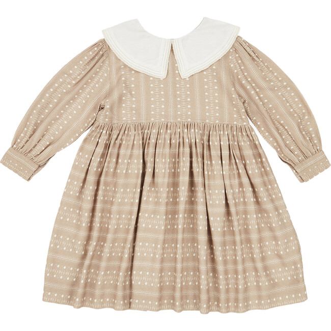 Buzzard Dress, Chestnut Dotty Print - Caramel Dresses | Maisonette
