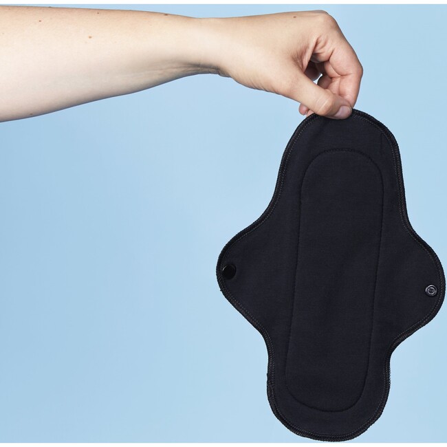 Women's Maxi Washable Menstrual Pad, Black