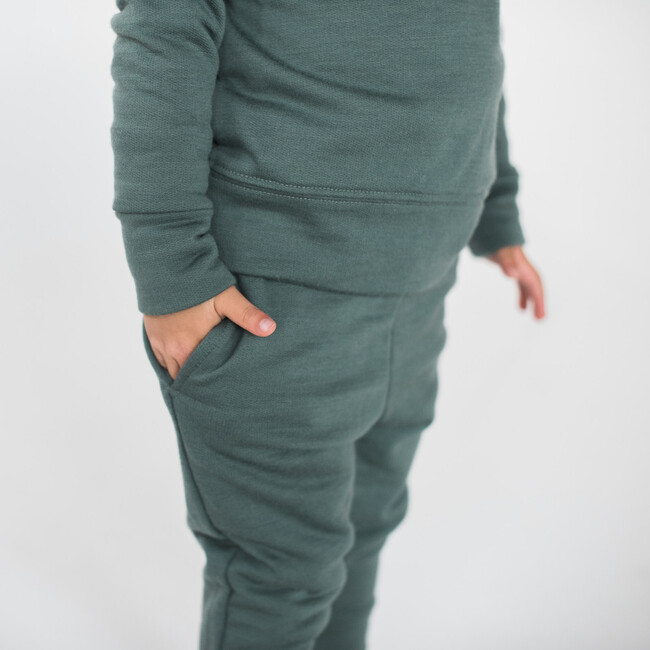 Merino Wool Fleece Sweatpants, Jasper - Sweatpants - 3
