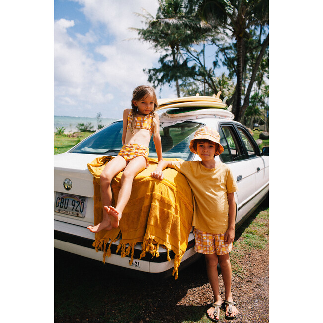 Maisonette x Seaesta Surf As If Bucket Hat, Floral Plaid - Hats - 5