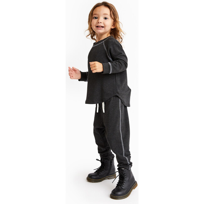 Warm Up/Reena Set, Dark Heather Grey - Mixed Apparel Set - 2