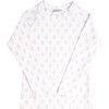 Shell Block Rashguard, White and Pink - Rash Guards - 1 - thumbnail