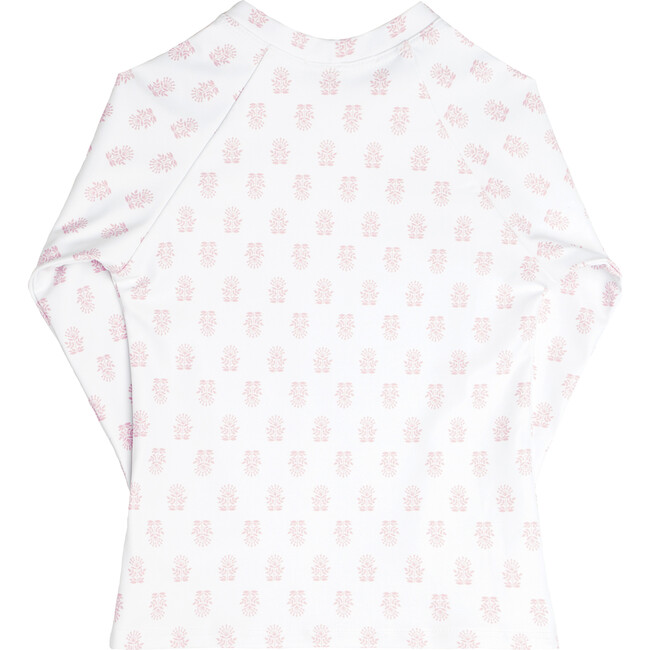 Shell Block Rashguard, White and Pink - Rash Guards - 2