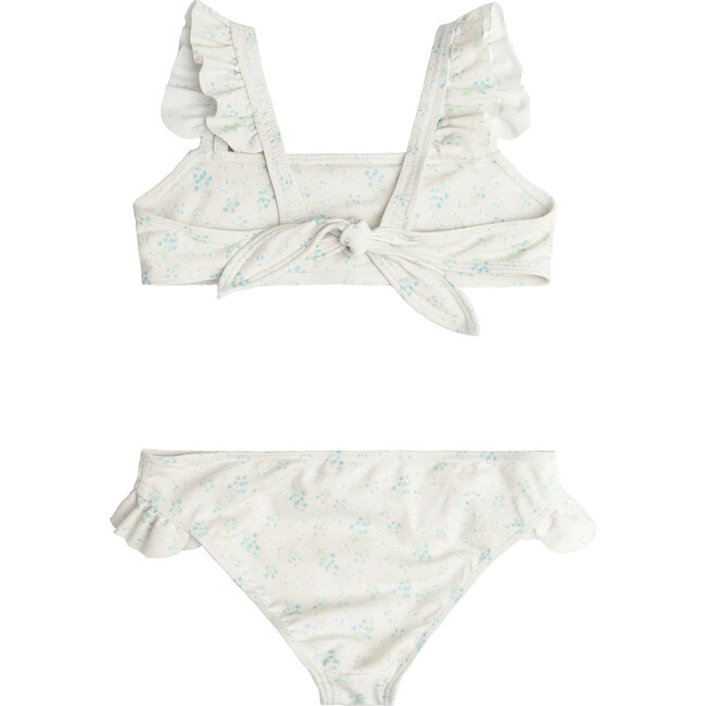 Tie Back Bikini, Crème Floral - Two Pieces - 2