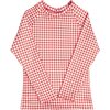 Unisex Red Gingham Rashguard - Rash Guards - 1 - thumbnail