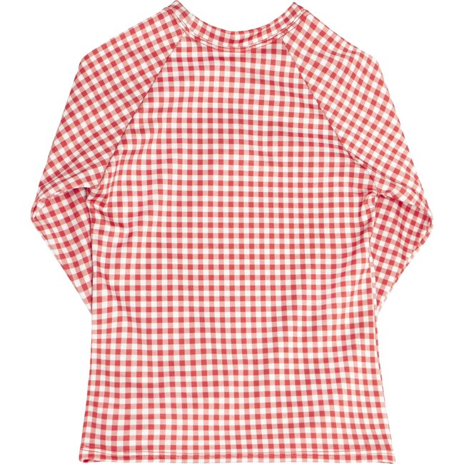 Unisex Red Gingham Rashguard - Rash Guards - 2