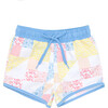 *Exclusive* Boy's Boardie, Patchwork - Swim Trunks - 1 - thumbnail