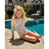 *Exclusive* Girl's Rashguard One Piece, Patchwork - One Pieces - 2