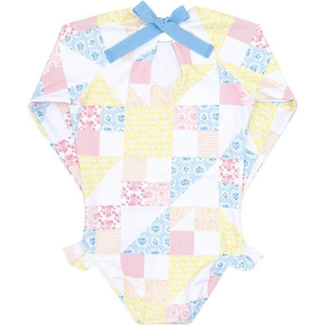 *Exclusive* Girl's Rashguard One Piece, Patchwork - One Pieces - 3