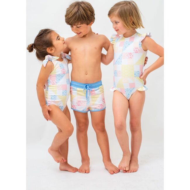 *Exclusive* Boy's Boardie, Patchwork - Swim Trunks - 5